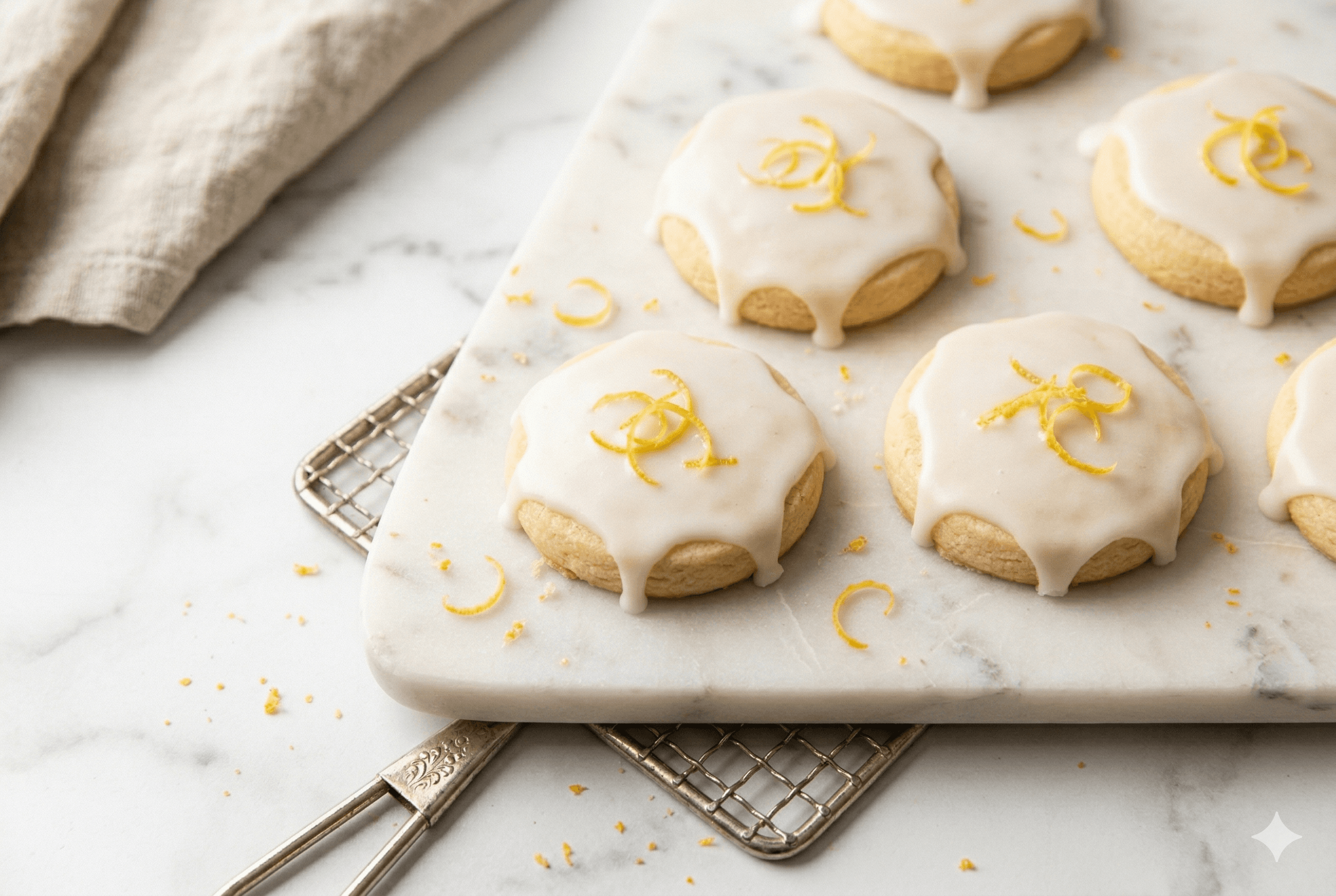 Lemon Glazed Shortbread
